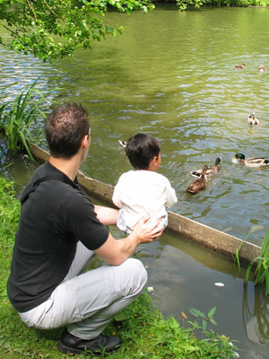 Noah eendjes voeren5